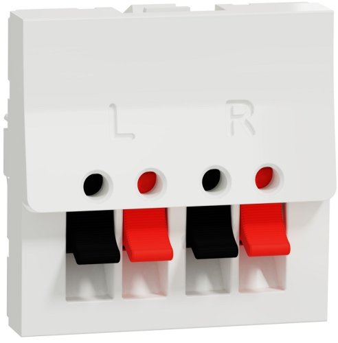Розетка аудио без рамки Schneider Electric Unica Modular 2-м. 2 мод. белый картинка